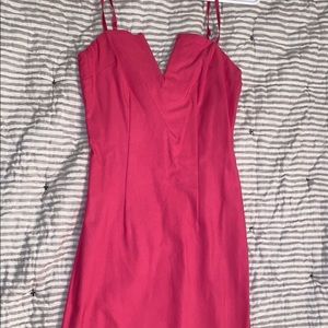 Pink bodycon dress. Want it gone!